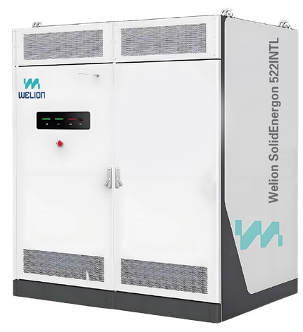 WELION 522kWh 固体蓄電池ユニットの外観
